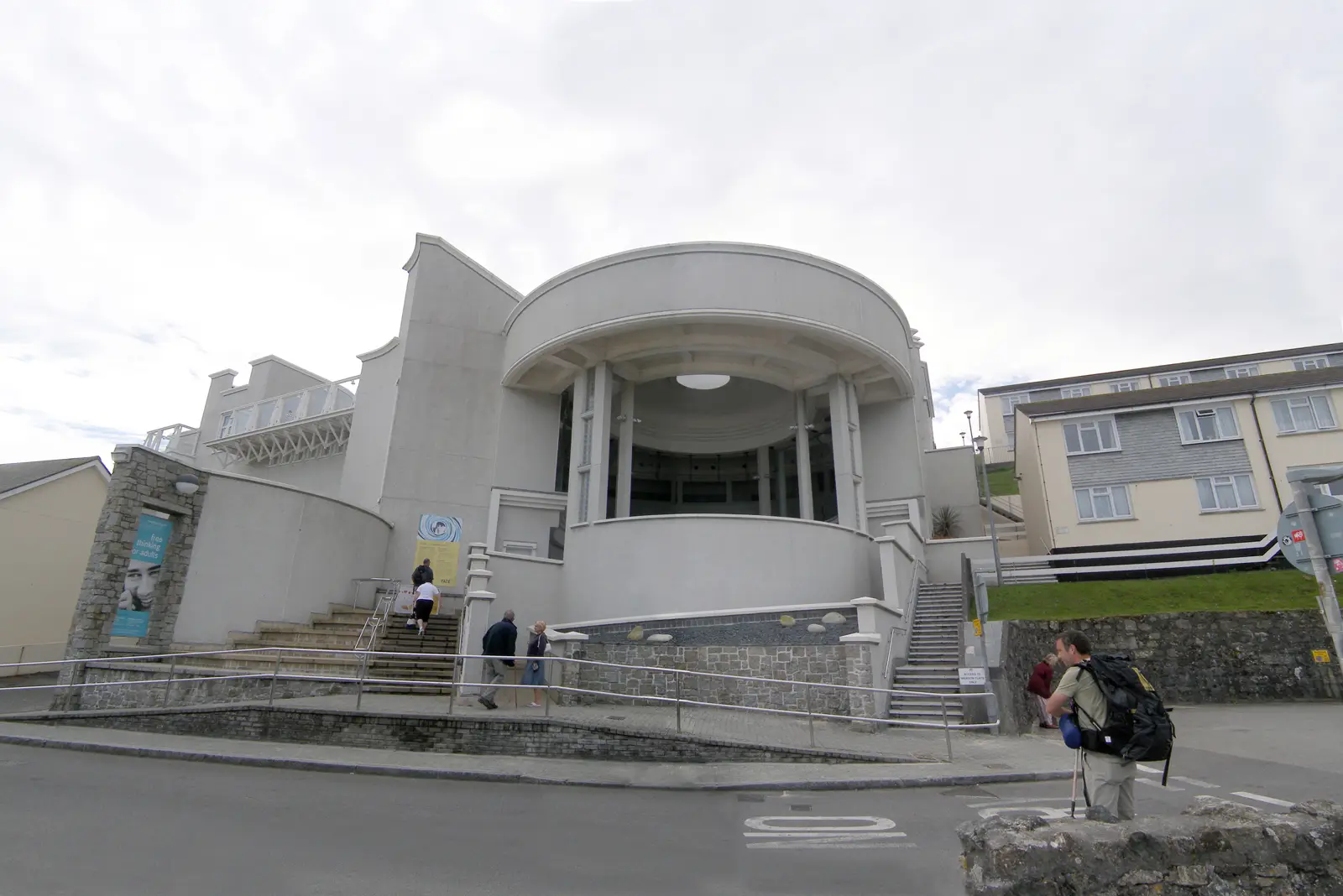 Tate St Ives gallery — the curved modernist building overlooking Porthmeor Beach.