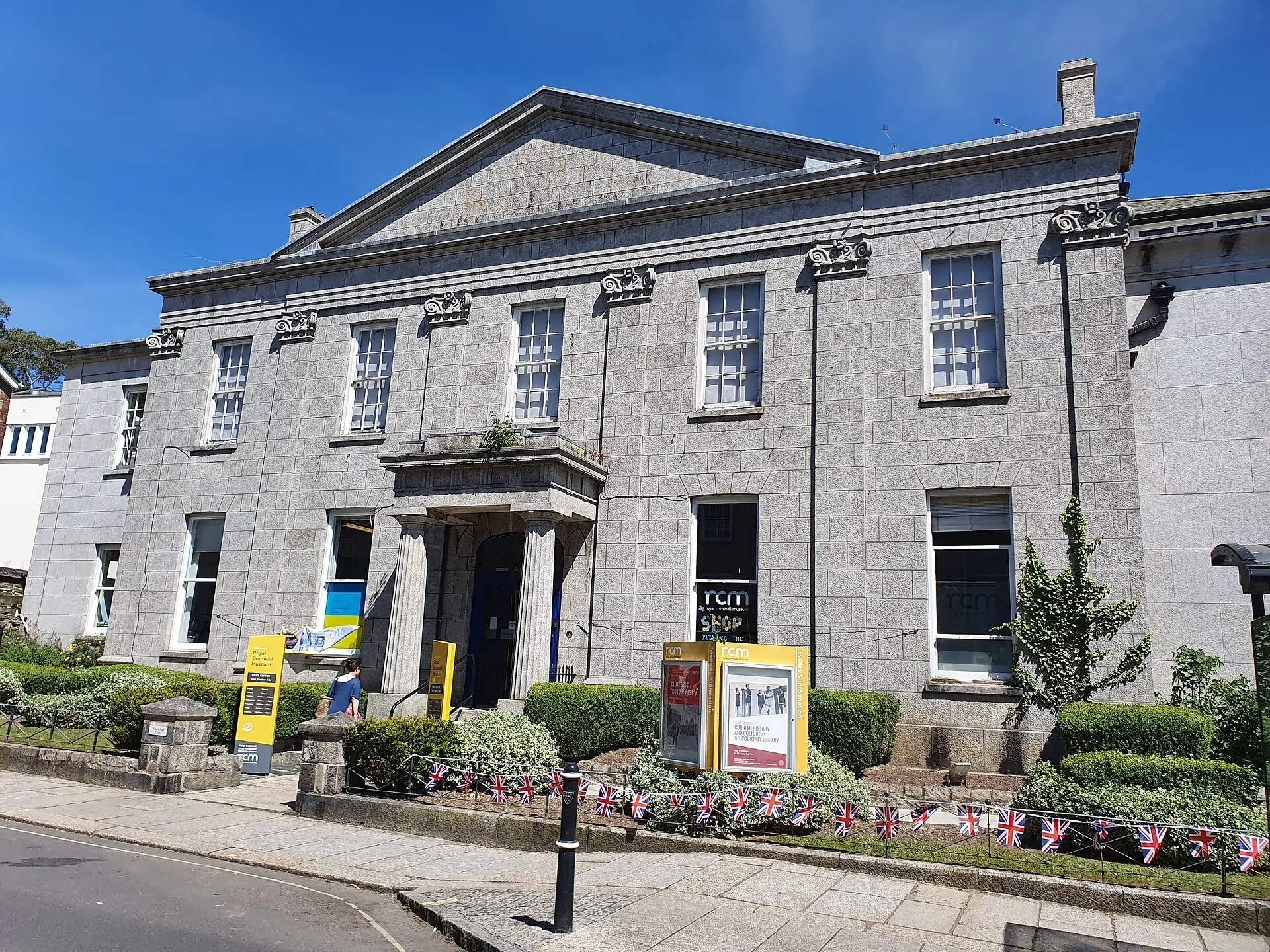 The Royal Cornwall Museum in Truro — the Victorian facade of Cornwall's county museum.